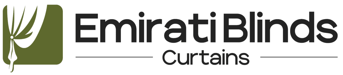 Emirati Blinds & Curtains logo, representing premium quality window treatments for modern homes and offices.