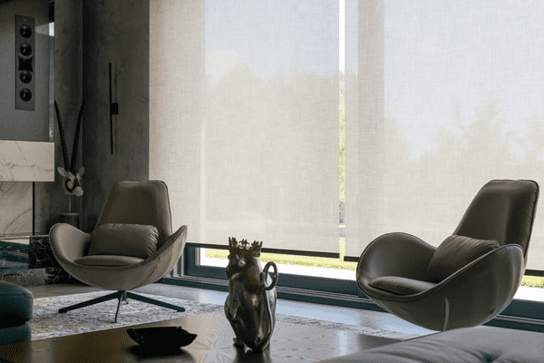 Stylish and top-rated motorized blinds 2025 in a modern interior, offering an affordable and cheap way to upgrade your home décor.